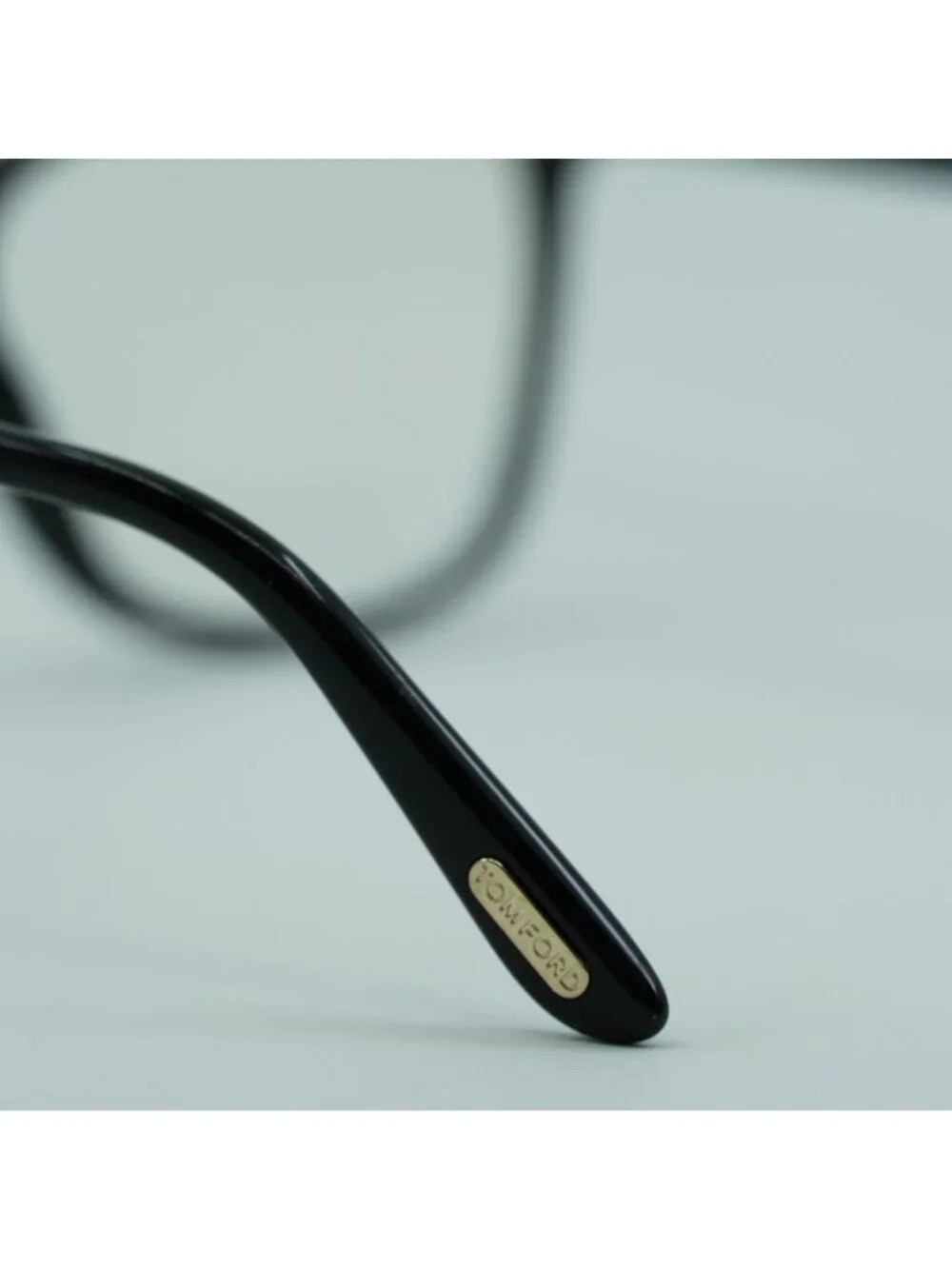 Tom Ford FT5690-B 001 Eyeglasses Black 55mm Cat Eye Frame, Clip-On Havana